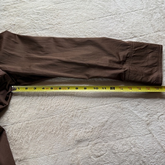 TALBOTS Collection Women Brown Viscose Cotton Field Jacket Button/Pocket Size 16 - Picture 10 of 10